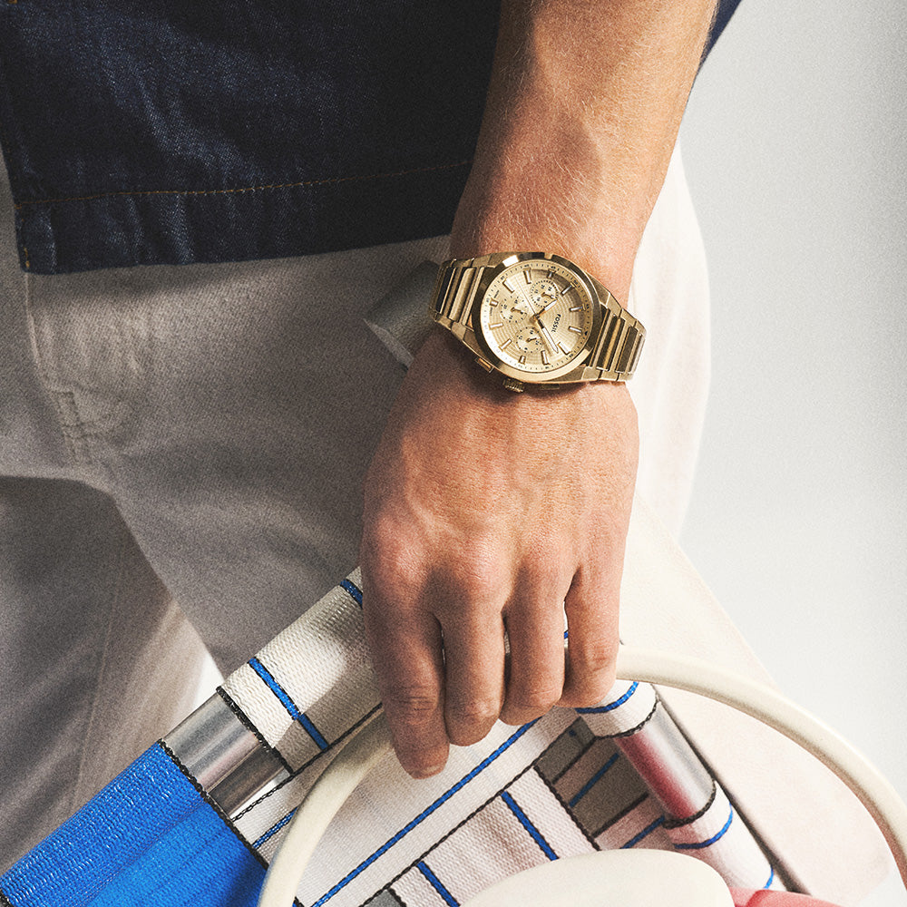 Fossil Everett FS6119 Men's Chronograph Watch - Stylish Analog Quartz Timepiece for Casual & Business Wear