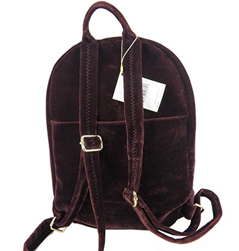 Aimee Kestenberg Woodside Velvet Backpack - Stylish Mahogany Women's Purse for Work, Travel & Everyday Use