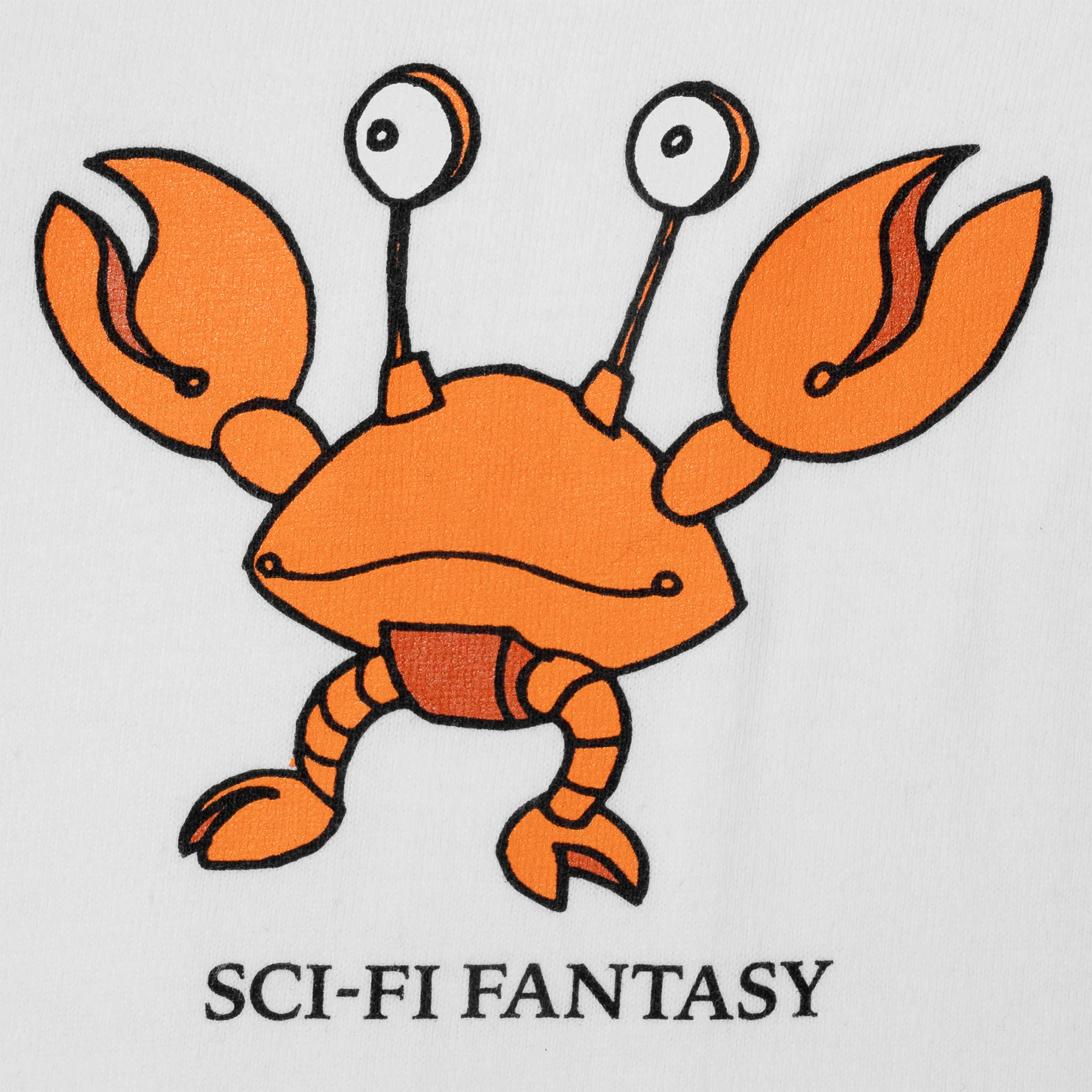 Sci-Fi Fantasy Crab Graphic T-Shirt for Men & Women - Soft Cotton White Tee - Perfect for Cosplay, Comic Con & Casual Wear