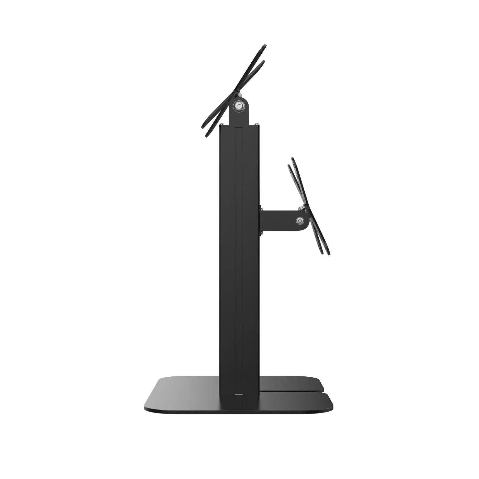 Dual VESA Compatible Table Mount for POS Systems - Adjustable Monitor Stand for Retail, Restaurant & Office Use