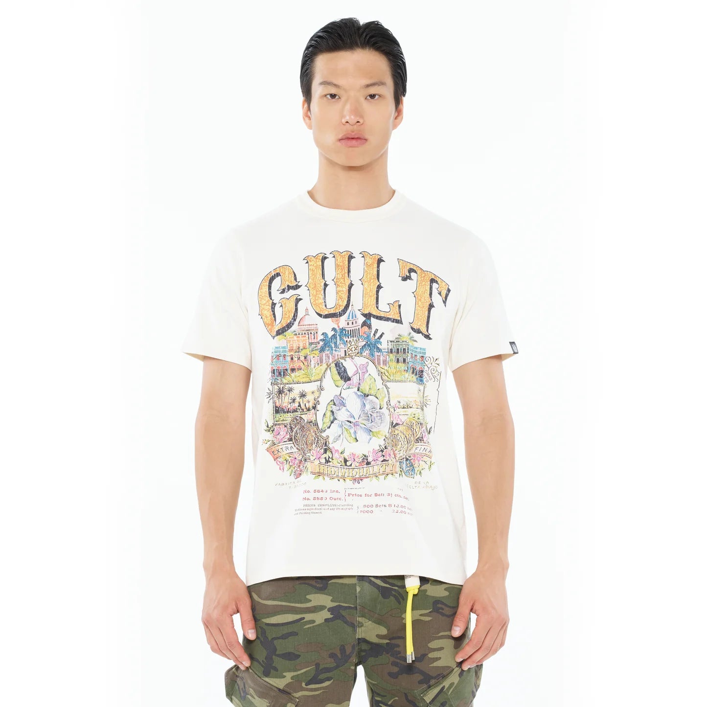 CULT OF INDIVIDUALITY Cuba Graphic T-Shirt for Men & Women | Vintage Style Cotton Tee | Casual Streetwear, Music Festival Outfit