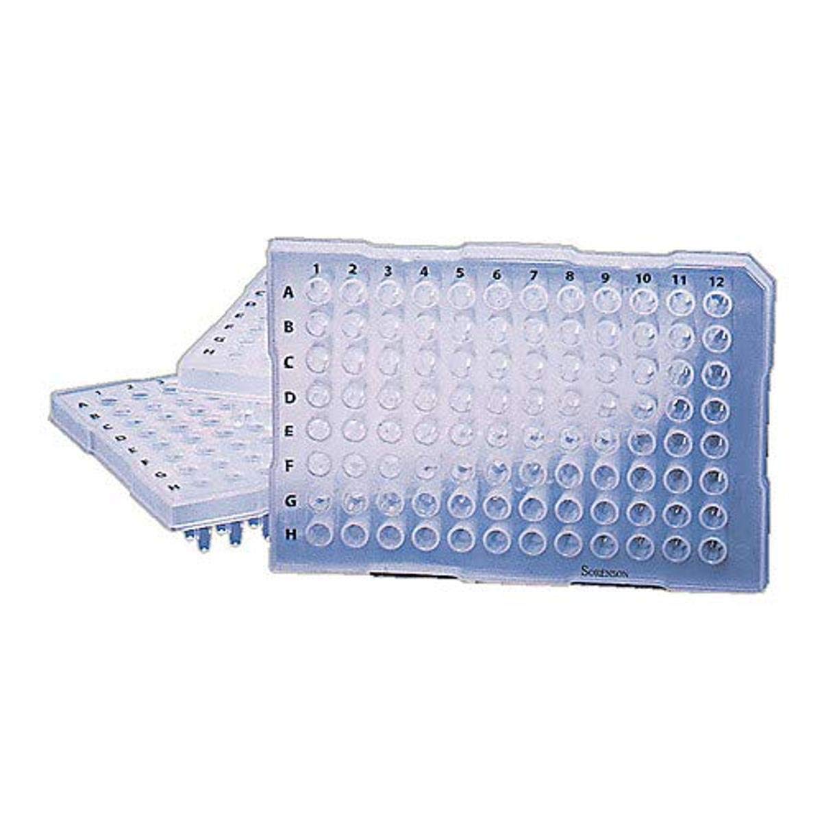 3590-E Mini-Skirt 96-Well PCR Plates, Natural (25-Pack) - Ideal for High-Throughput PCR, qPCR, and Molecular Biology Applications in Laboratories