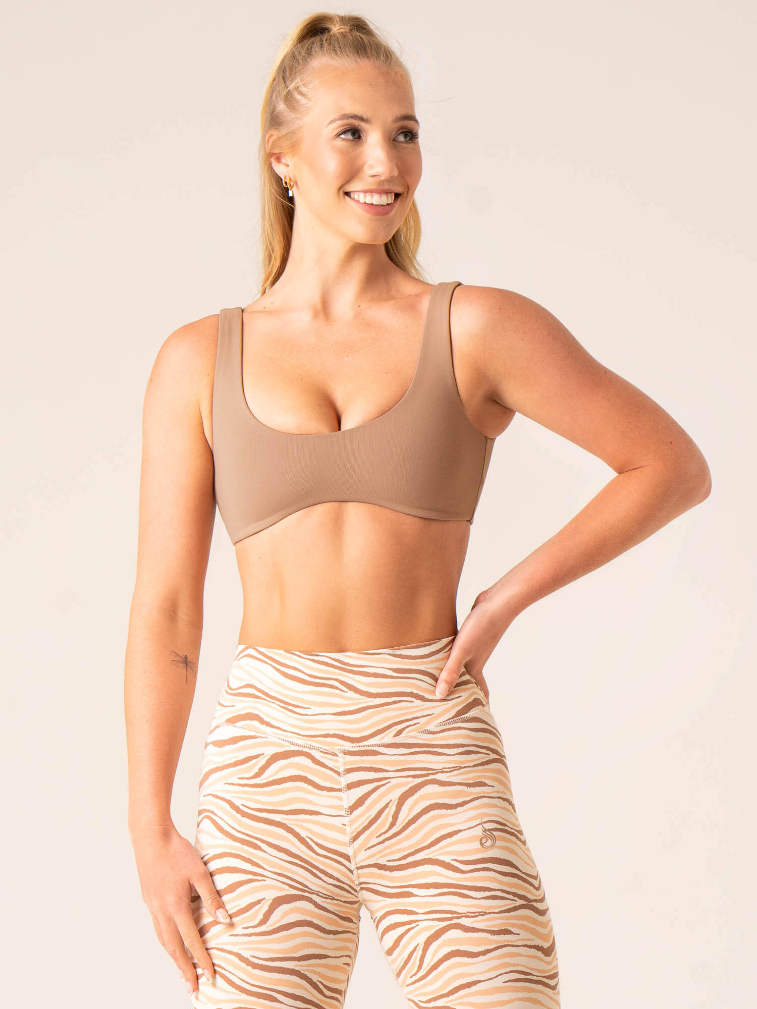 Unstoppable Lounge Bra in Mocha - Ultra Soft Wireless Comfort for Yoga, Sleep & Relaxation at Home
