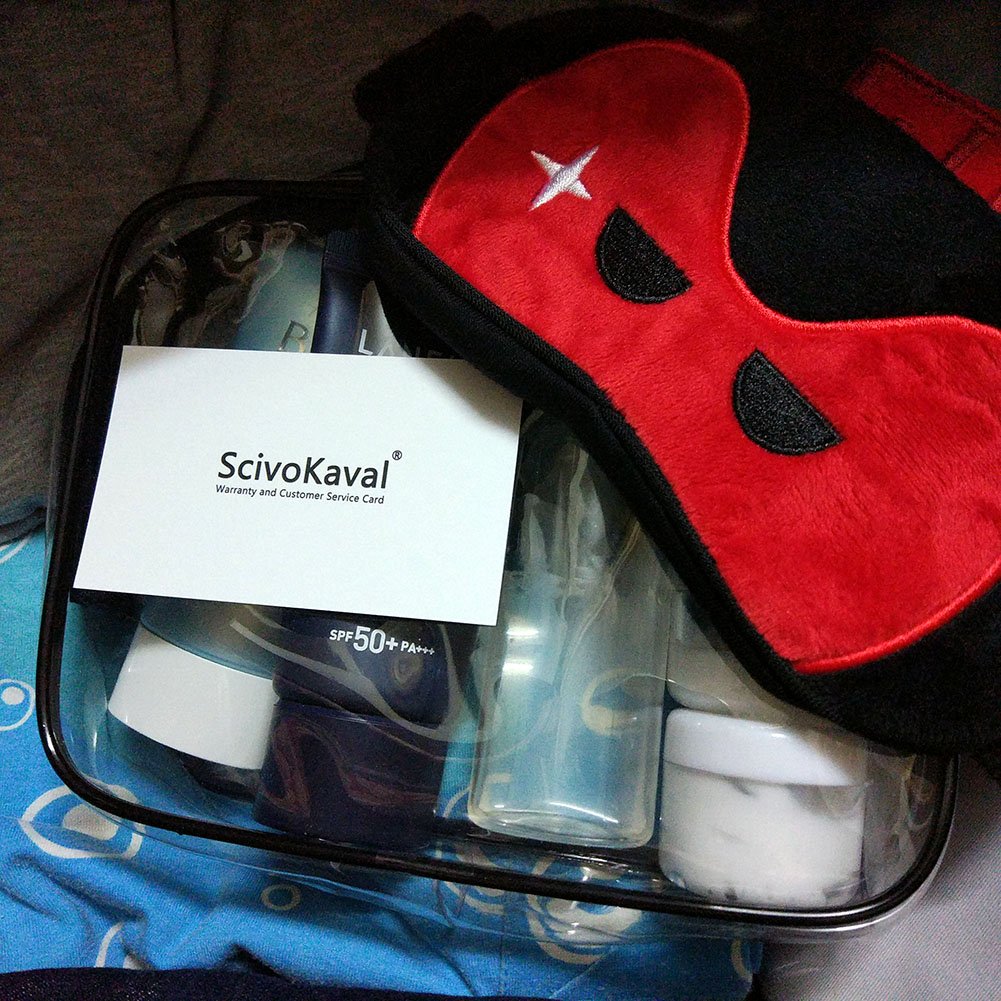 TSA Approved Clear Quart Size Toiletry Bag - 1 Pack Leakproof Travel Cosmetic Organizer with Zipper for Men & Women | Perfect for Airplane Carry-On, Gym & Weekend Trips