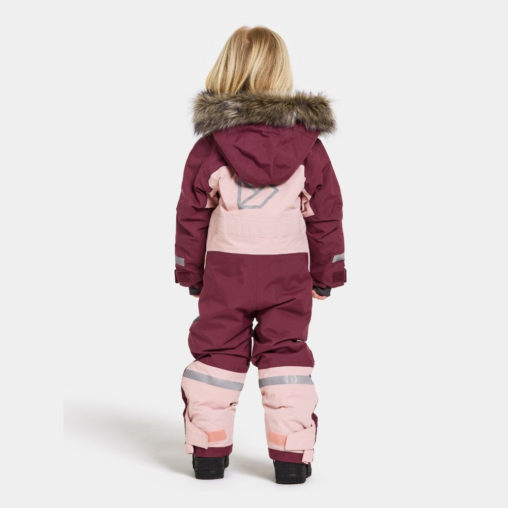 Didriksons Bjarven III Kids Snowsuit - Waterproof Winter Jacket & Pants Set for Boys & Girls, Dusty Pink - Perfect for Snow Play, Skiing & Outdoor Activities