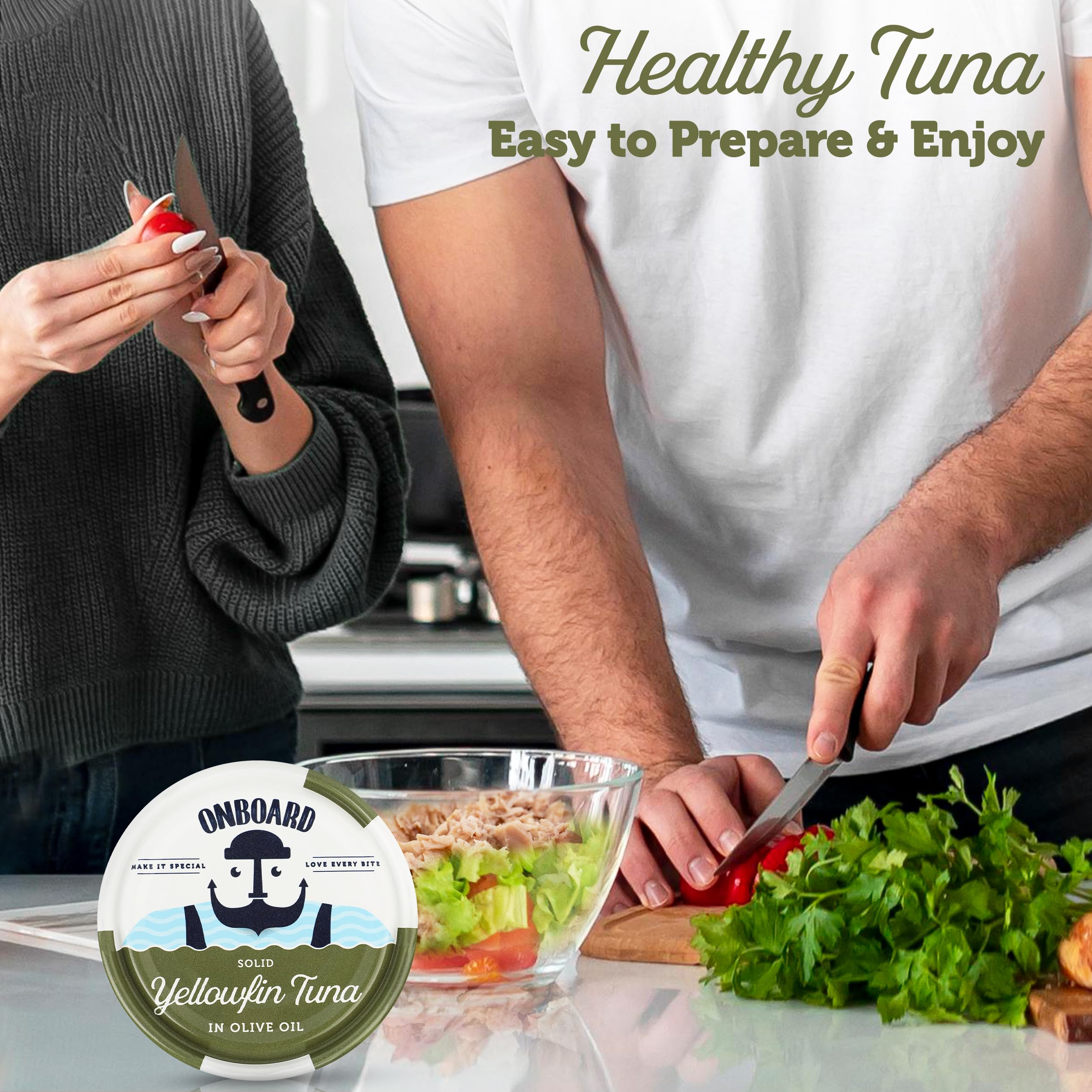 Premium Wild-Caught Yellowfin Tuna in Olive Oil - 12 Pack (5 Oz Cans) | Sustainably Sourced, Non-GMO, Gluten Free | High Protein (24g) Canned Tuna for Salads, Sandwiches, Pasta & Healthy Recipes | Keto & Paleo Friendly