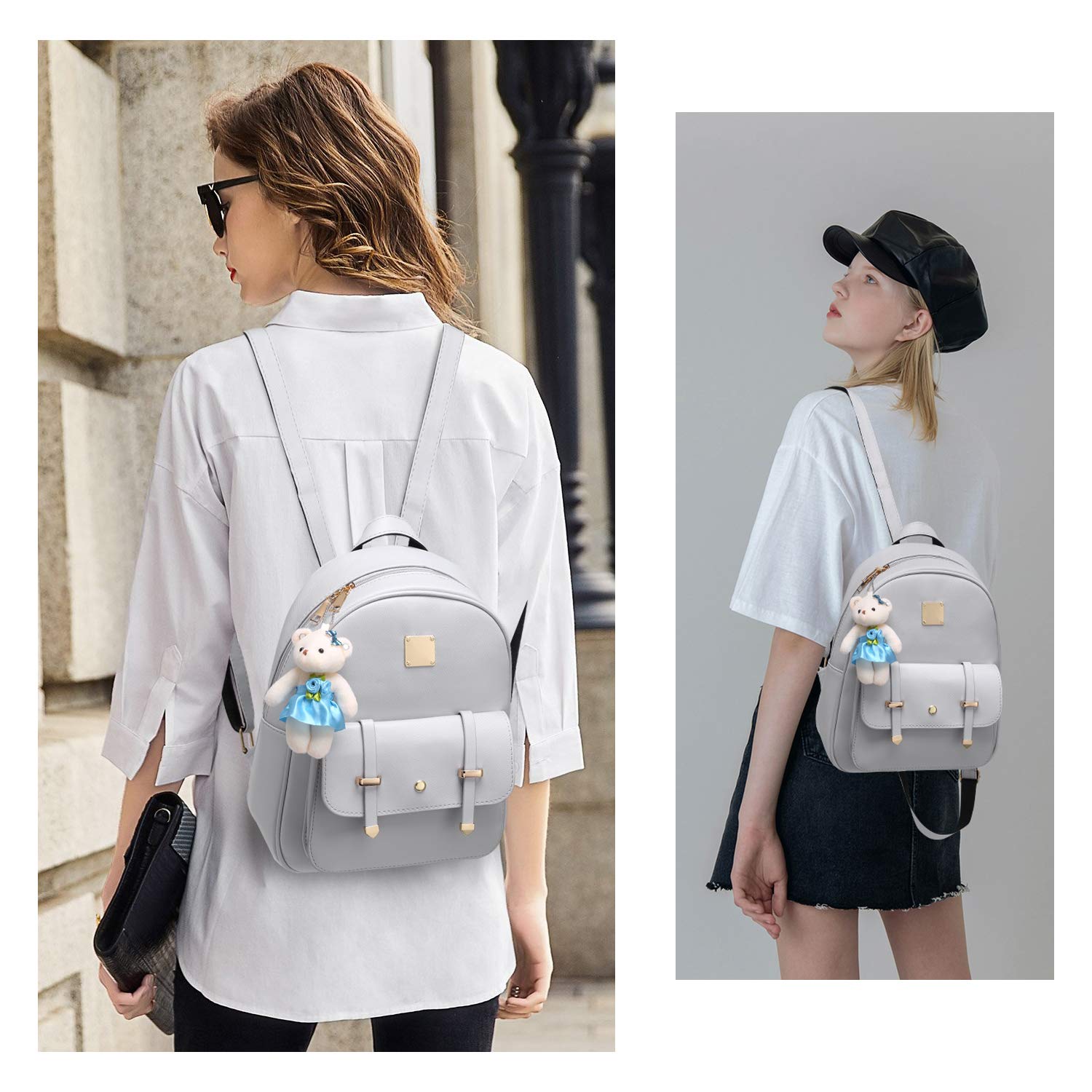 Cute Mini Backpack for Girls - Small PU Leather Backpack Purse Set for Teens & Kids | School, Travel, Shopping & Daily Use