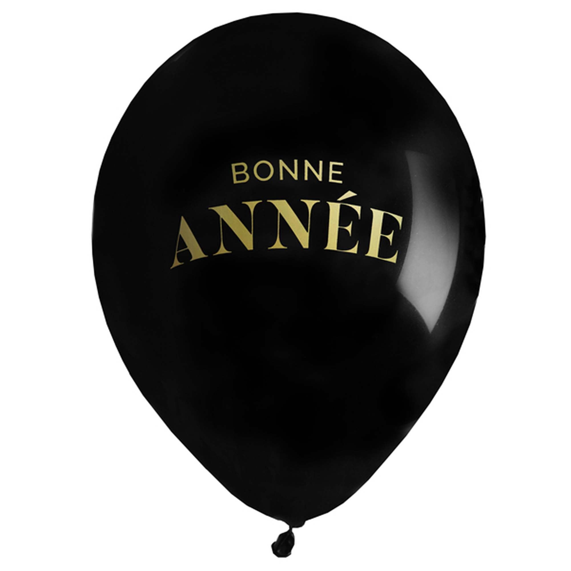 Happy New Year Printed Latex Balloons - 12 Inch Party Decorations (6 Pack) for Birthday, Wedding & Holiday Celebrations
