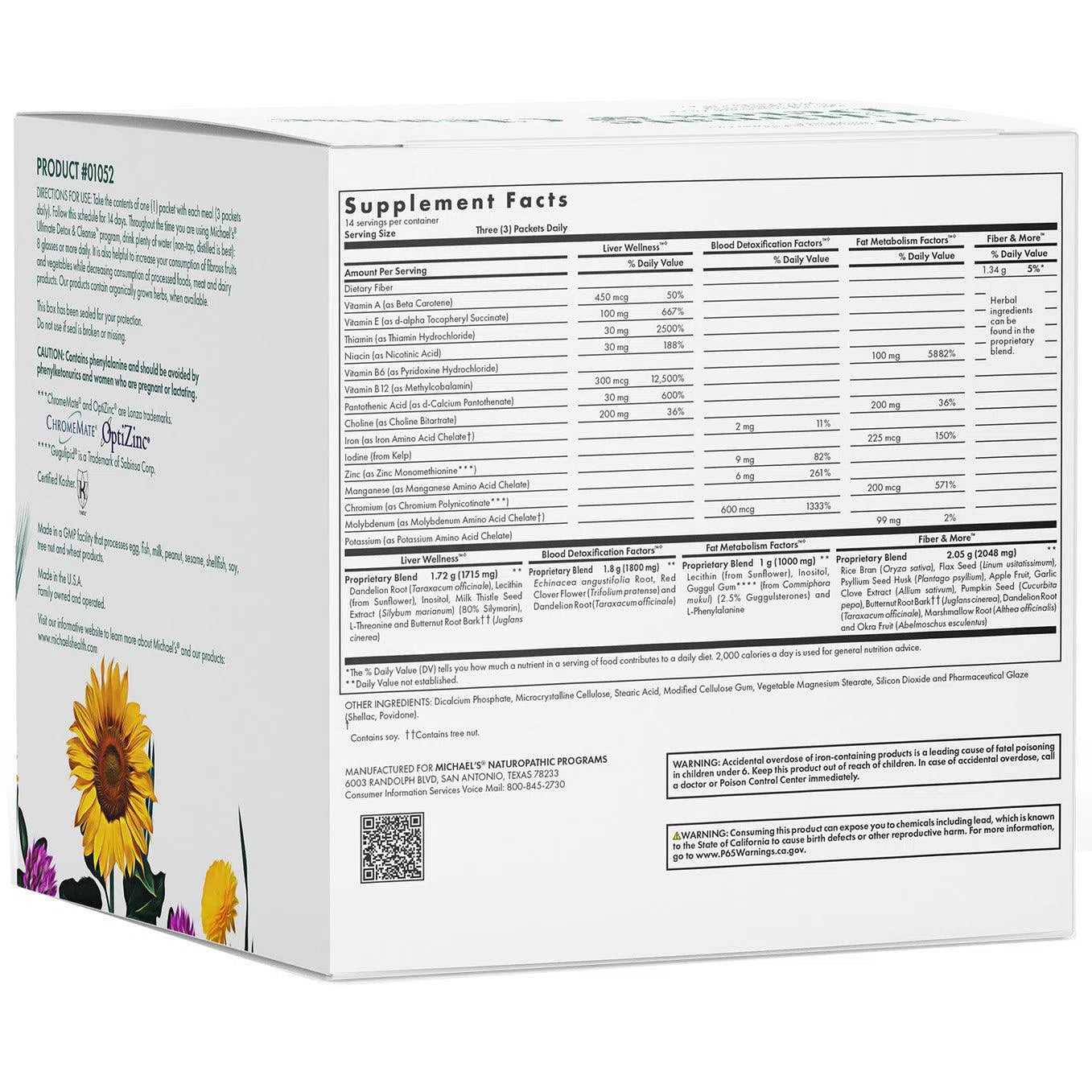 Michael's Health Ultimate Detox & Cleanse Supplement - Natural Liver & Colon Cleanse for Weight Loss & Energy Boost - Supports Digestion & Immune System - Perfect for Post-Holiday Detox & Wellness Routine