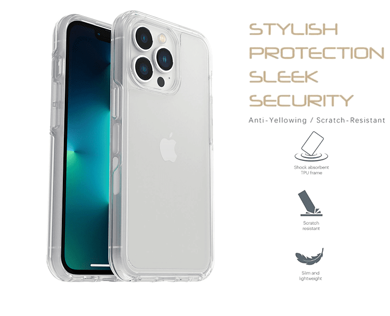iShield Crystal Palace Clear Case for iPhone 13 Pro Max - Slim Protective Phone Cover with Shock Absorption, Anti-Scratch & Yellowing Resistant - Perfect for Everyday Use, Travel & Outdoor Activities