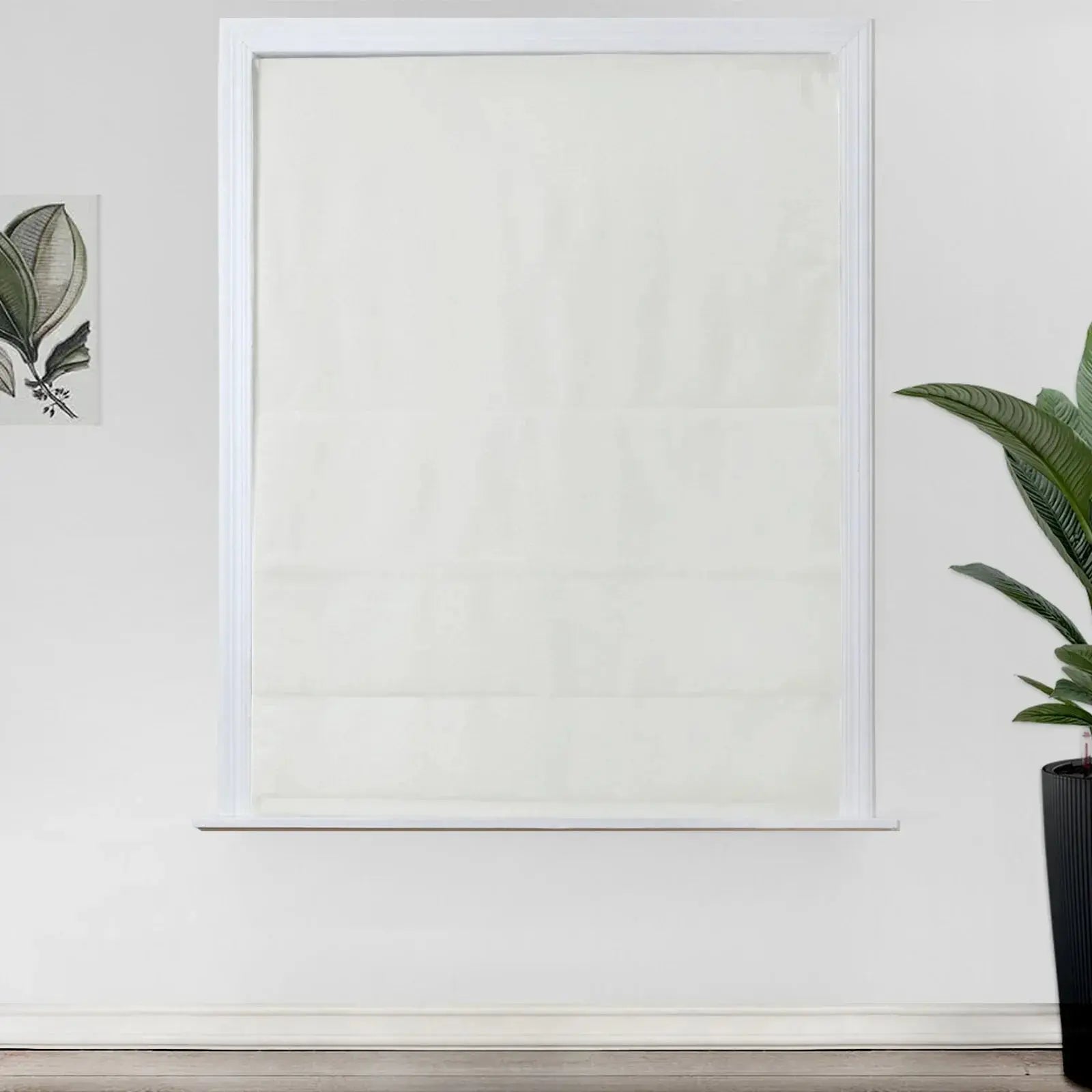 Birkin Velvet Roman Shades for Windows - Blackout Curtains for Bedroom & Living Room - Elegant Home Decor & Light Control