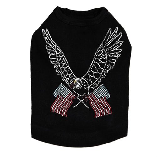 Patriotic Eagle Rhinestone Tank Top - USA Flag Design, Multiple Colors - Perfect for 4th of July & Independence Day Celebrations