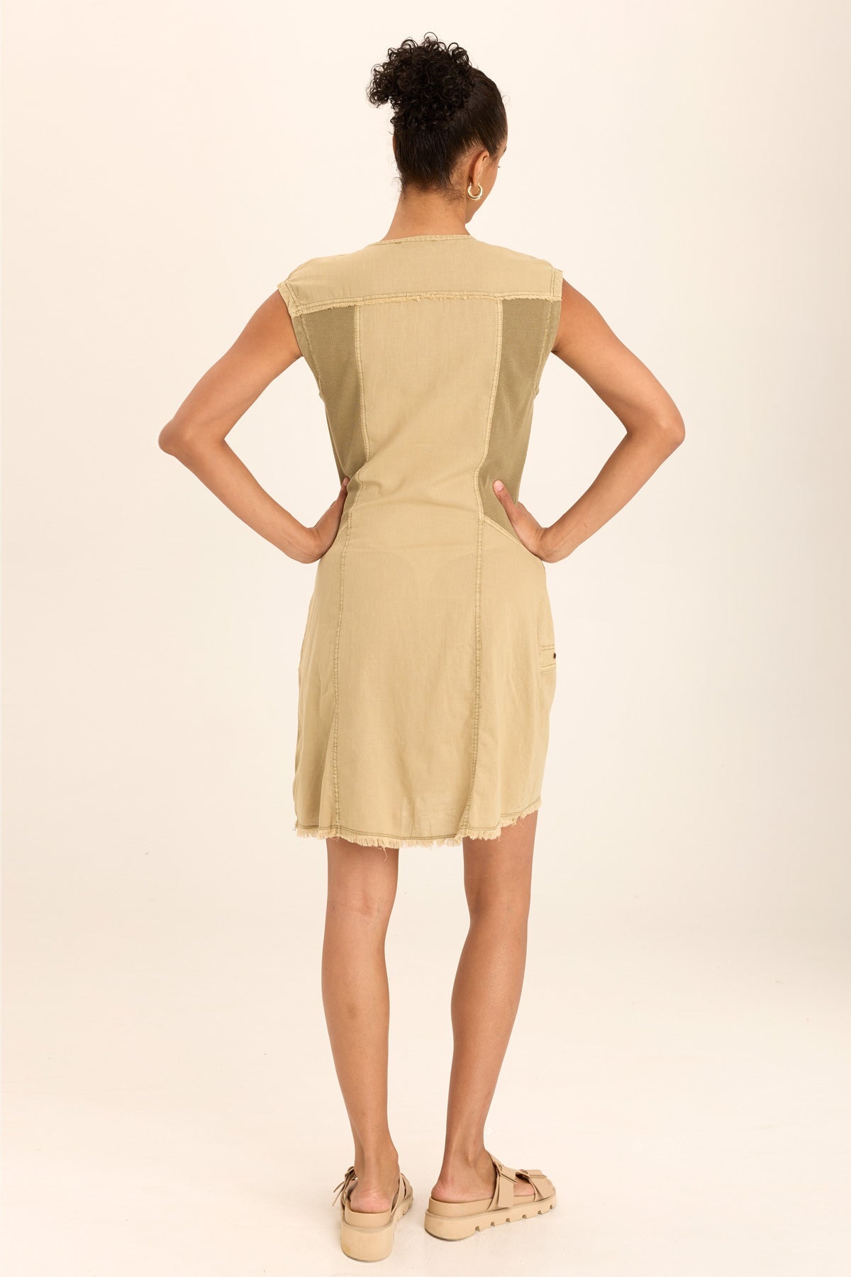 Austen Linen Mini Shirt Dress for Women - Summer Casual Short Sleeve Button Down Shirt Dress - Perfect for Beach, Vacation, and Everyday Wear