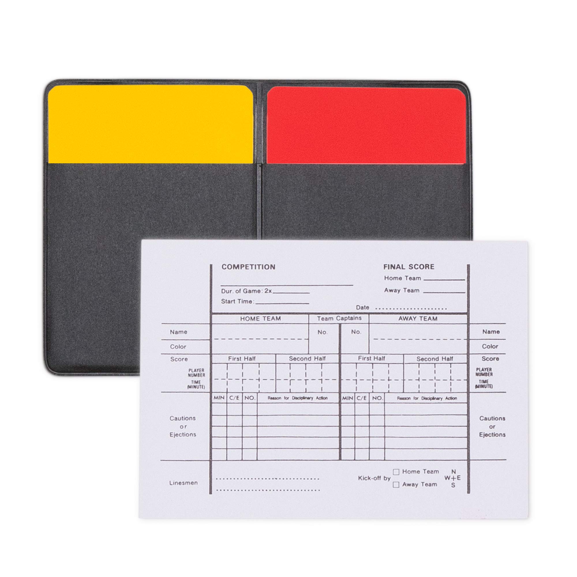 Champion Sports Referee Wallet - Durable Leather Scorecard Holder for Football, Basketball & Soccer Coaches - Perfect for Game Day, Tournaments & Sideline Organization