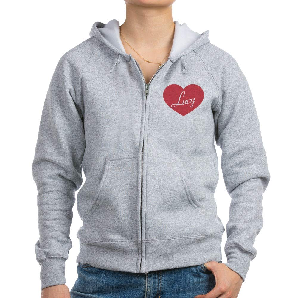I Love Lucy Heart Women's Zip Hoodie - Cozy Fleece Pullover for Fans | Perfect for Casual Wear, Gifts & TV Show Enthusiasts