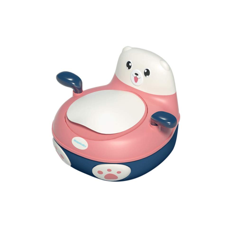 Portable Kids Potty Training Toilet with Comfortable Backrest - Cartoon Design for Boys & Girls Aged 2-5 | Ideal for Home, Travel & Daycare Use