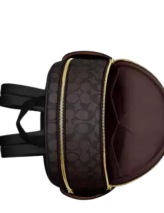 Coach Court Backpack in Signature Blocked Canvas - Stylish Laptop Backpack for Women & Men, Perfect for Work, Travel and School