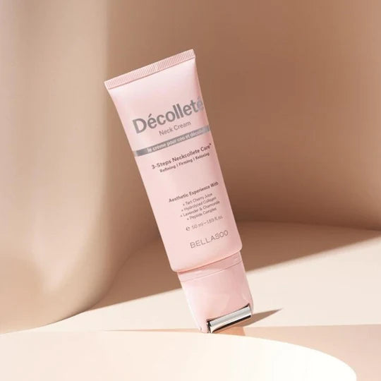BELLASOO Decollete Neck Cream 50ml - Anti-Aging Firming Moisturizer for Chest & Décolleté Care - Perfect for Night Routine & Special Occasions