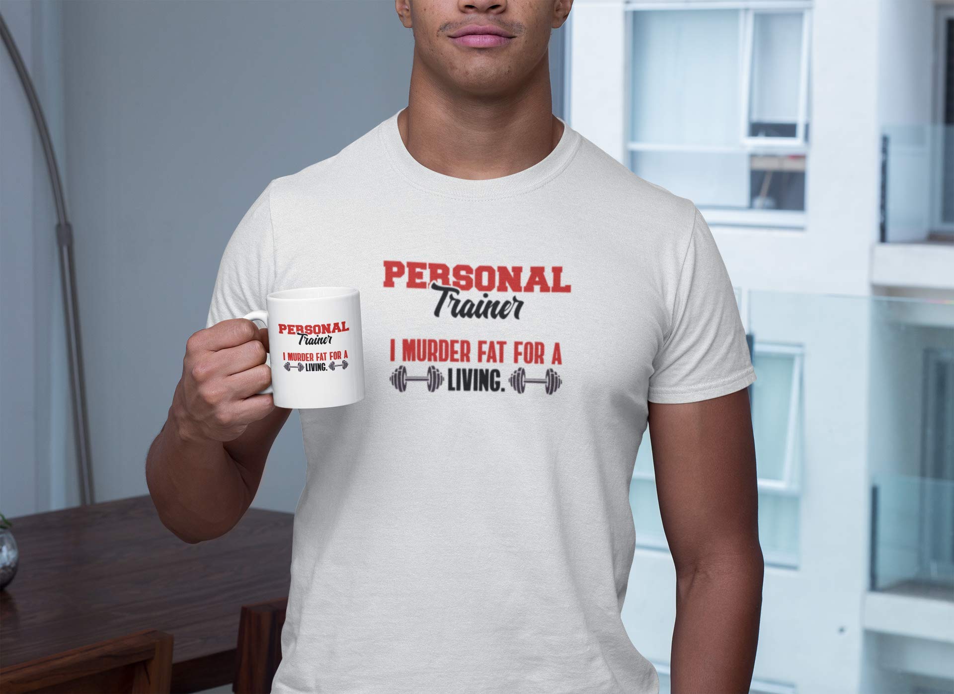 Fat Burning Motivational Coffee Mug for Gym Instructors & Fitness Trainers - 11oz Ceramic Cup - Perfect for Workouts, Gym Motivation & Fitness Gifts