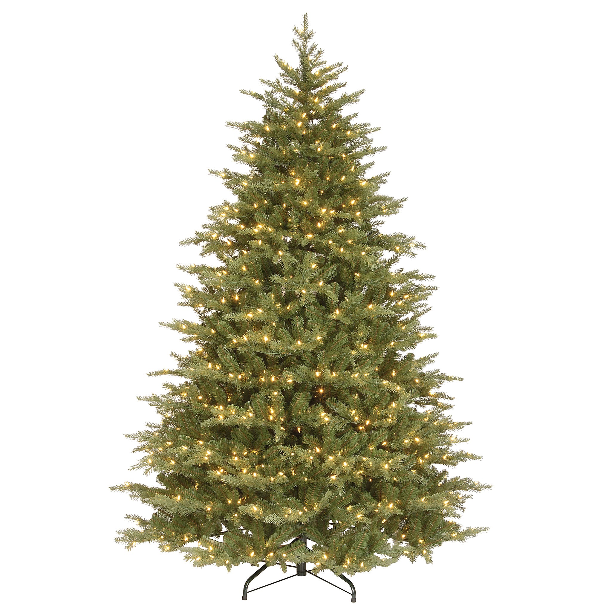 7.5 ft Pre-Lit Nordic Spruce Artificial Christmas Tree with 500 Clear LED Lights - Perfect for Living Room, Office & Holiday Decorations