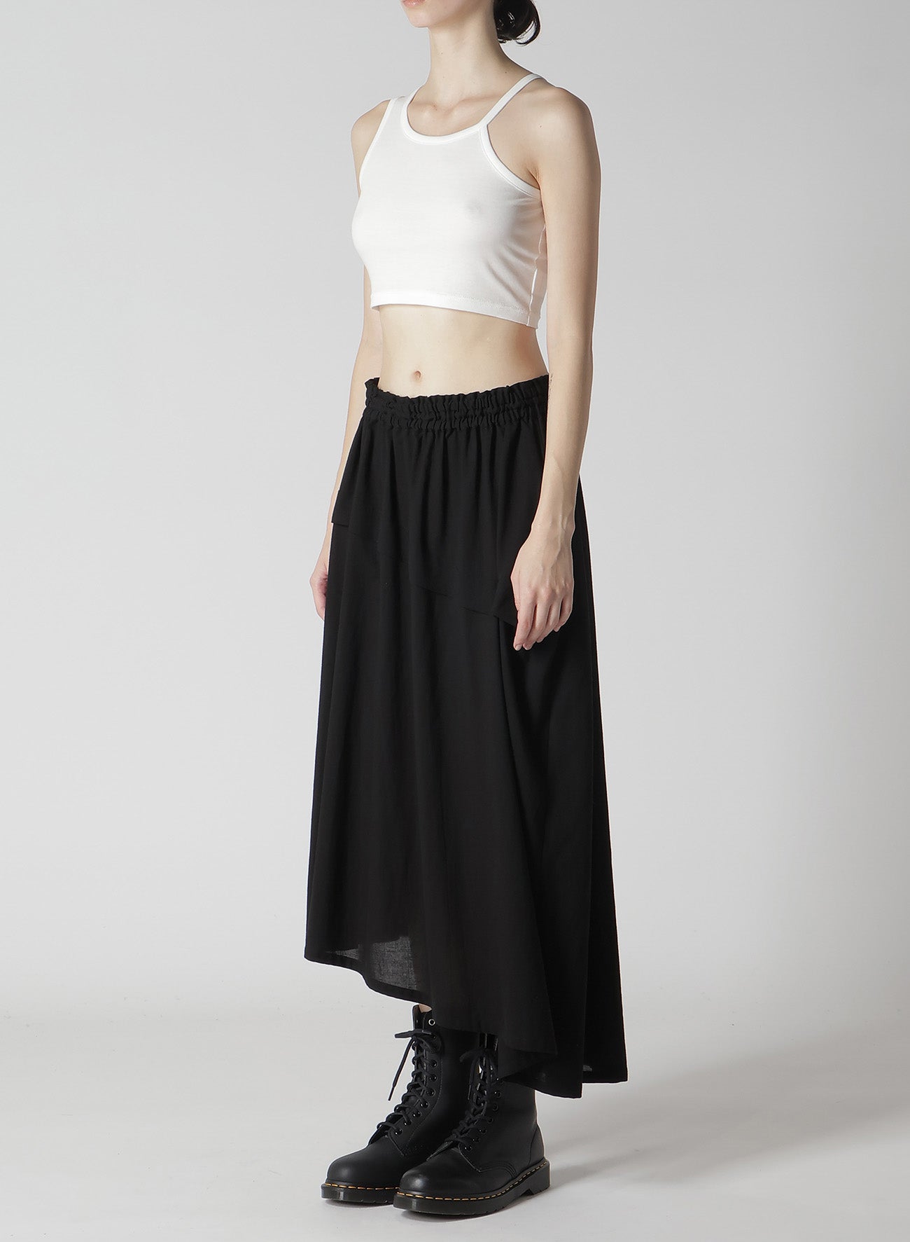 Cotton Boyle Viyella Asymmetrical Tucked Skirt - Women's Fashion Skirt for Casual Wear, Office & Date Night