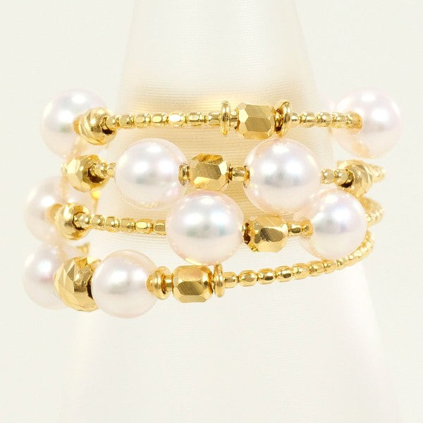 18K Yellow Gold Pearl Ring for Women - Elegant & Timeless Jewelry Gift for Birthday, Anniversary, or Wedding - Perfect for Special Occasions & Everyday Wear