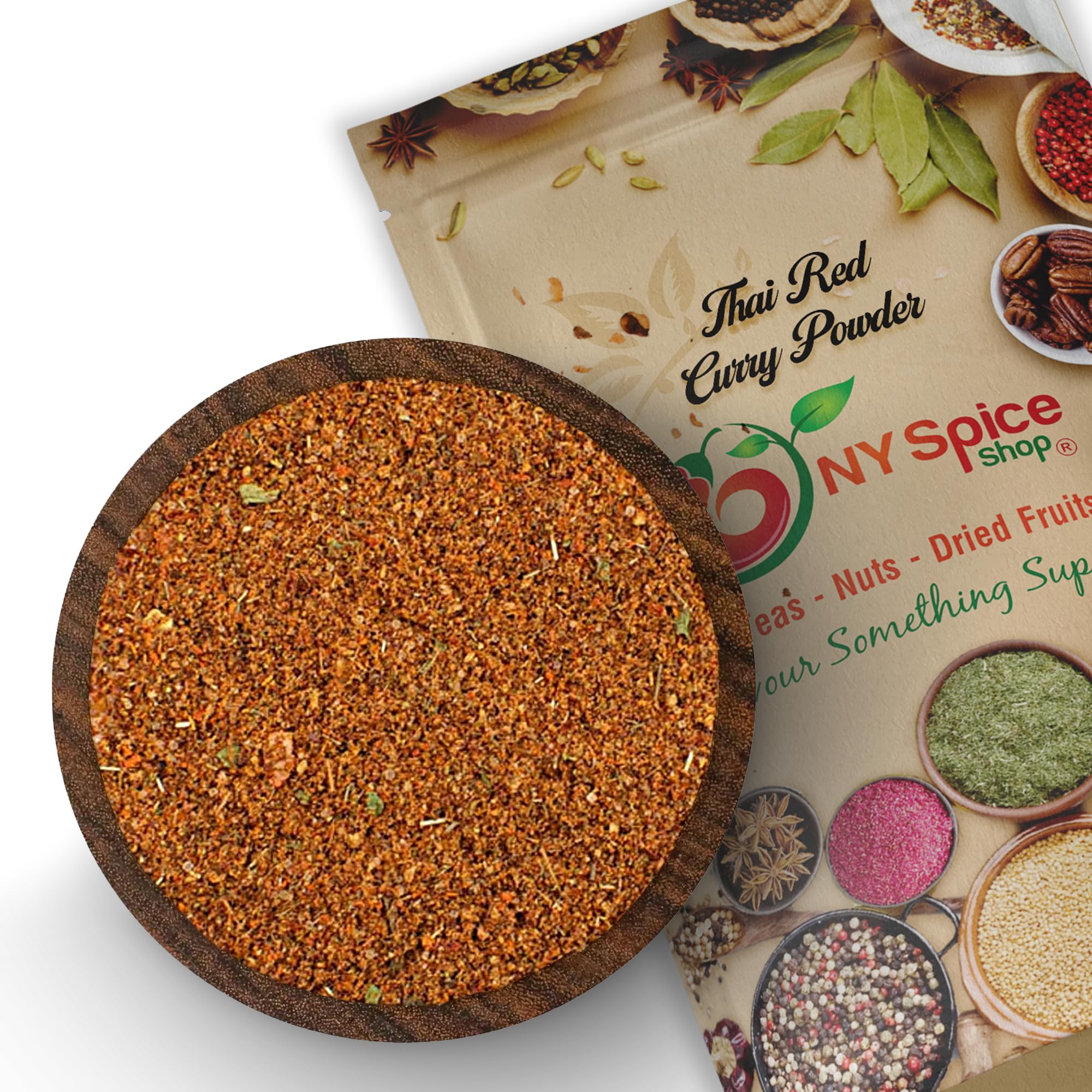 Authentic Thai Red Curry Powder - Mild & Flavorful Spice Blend for Cooking | 1 Pound | Perfect for Thai Curries, Soups, Marinades & Stir-Fries