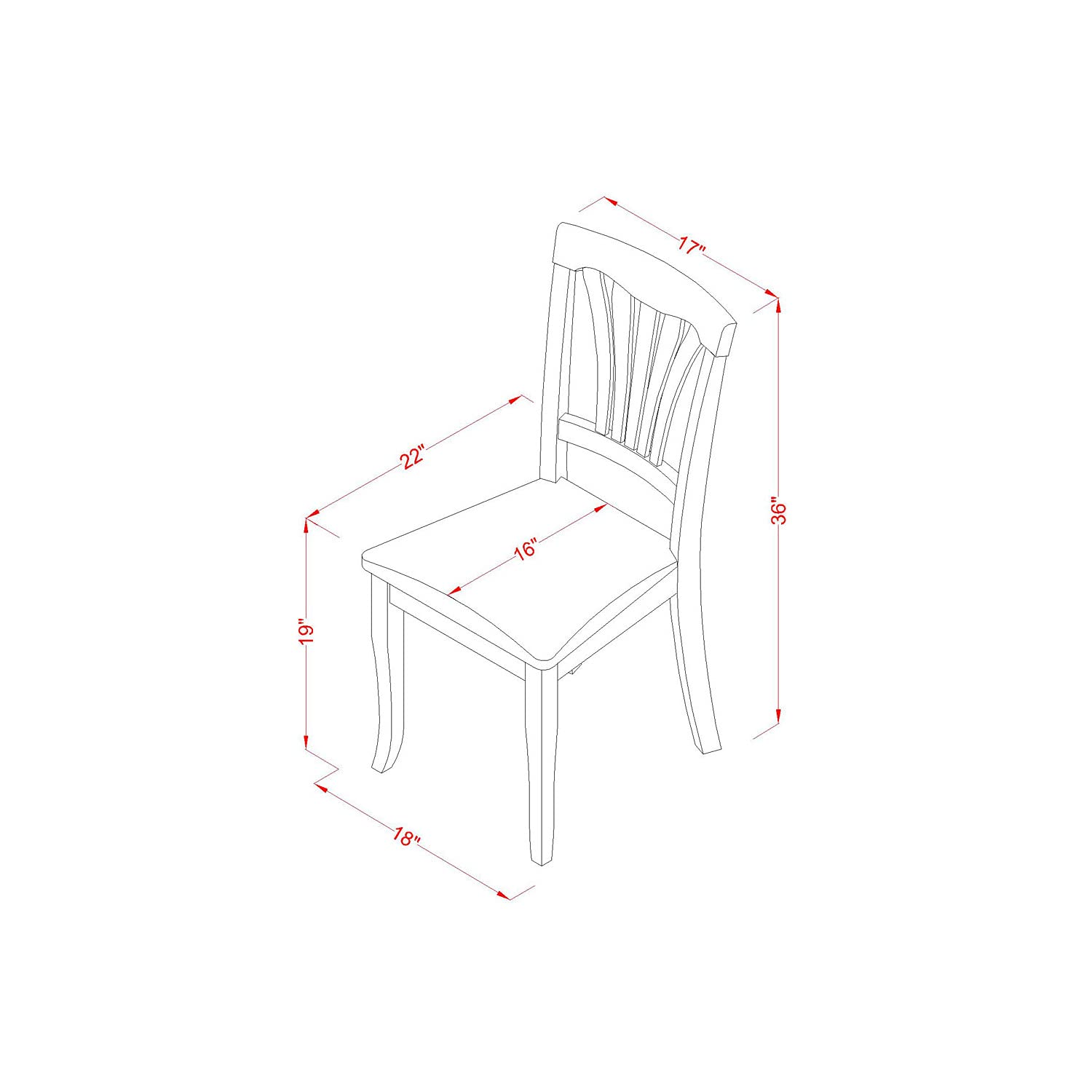 East West Furniture AVON7-OAK-C 7 Piece Oak Dining Room Set with Oval Extendable Table & 6 Chairs - Perfect for Family Dinners & Entertaining Guests