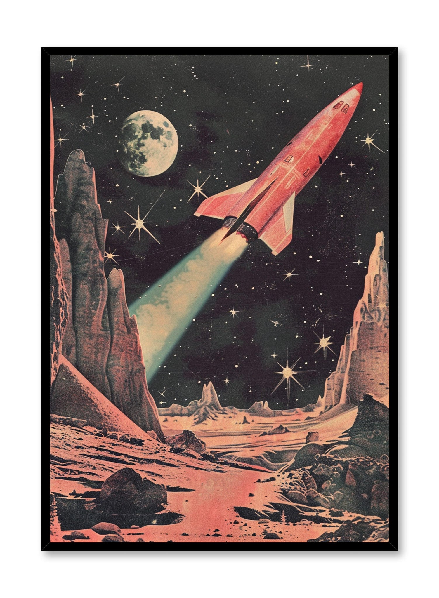 Intergalactic Adventures Space Themed Poster - Wall Art Decor for Kids Room, Classroom & Sci-Fi Enthusiasts - Perfect for Space Themed Parties & Educational Decor