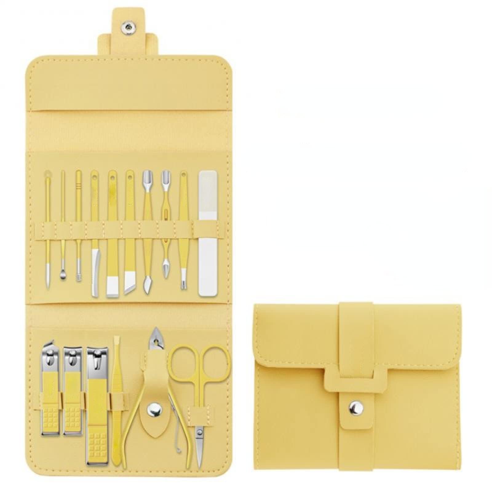 Professional Stainless Steel Nail Clipper Set - Manicure & Pedicure Kit with Nail Cutter Tools, Travel-Friendly Nail Care Essentials for Home, Salon & On-The-Go (B0916PCS)