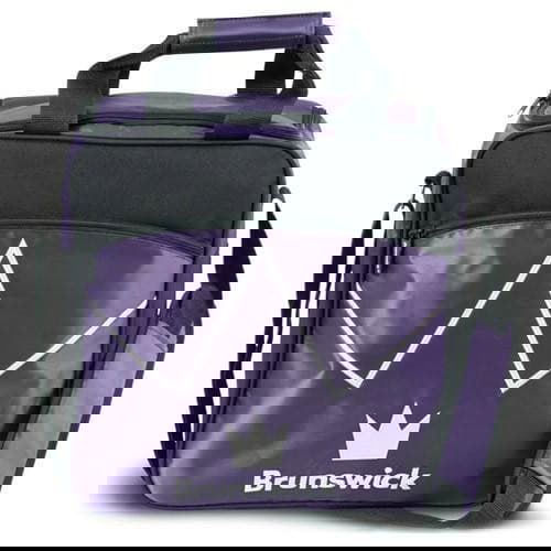 Brunswick Blitz Single Tote Purple Bowling Bag - Lightweight Durable Bowling Accessory for Women & Men - Perfect for League Play, Practice & Tournament Travel