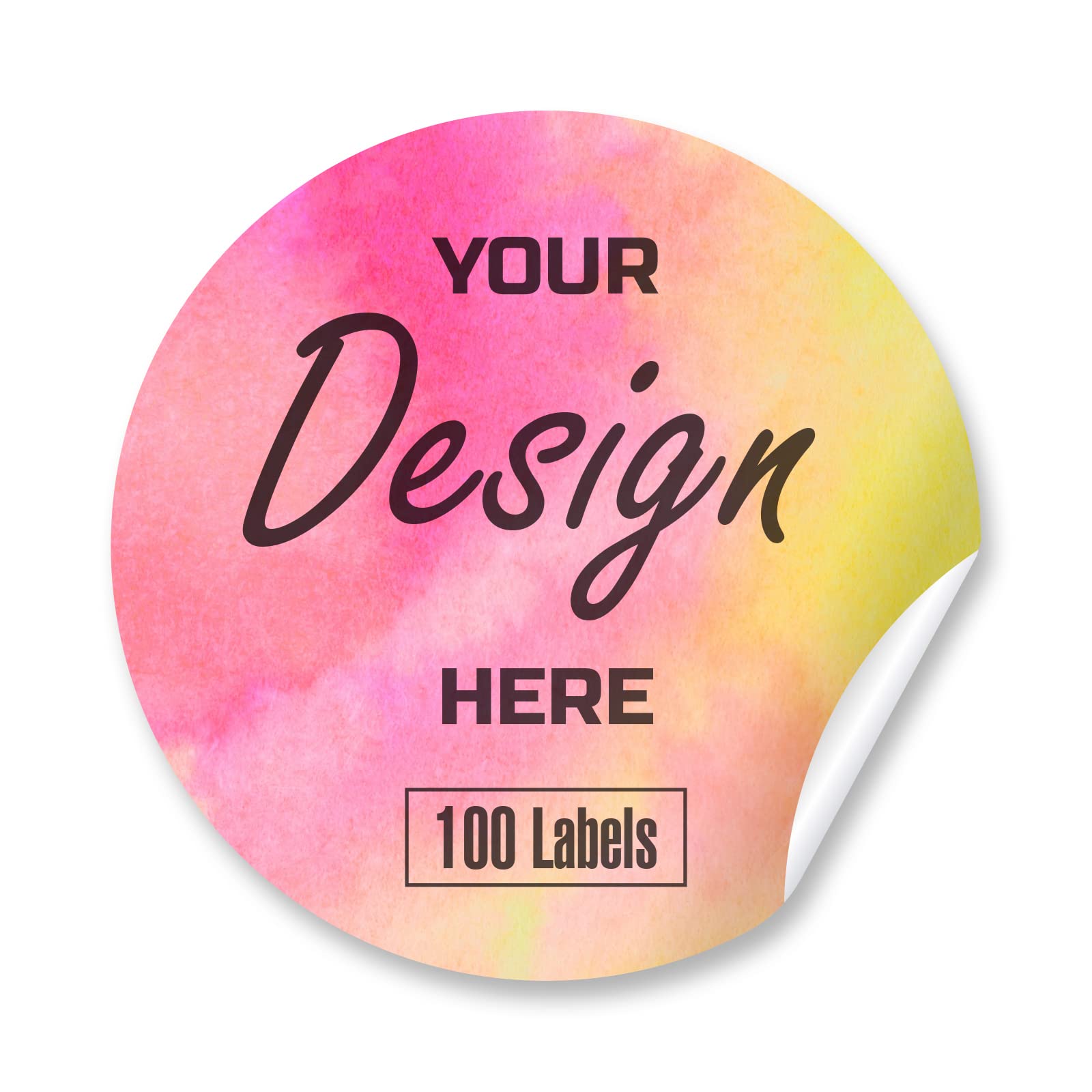 Custom Personalized Stickers & Labels - Create Your Own Design with Logo, Text, or Image | 100 Round 6