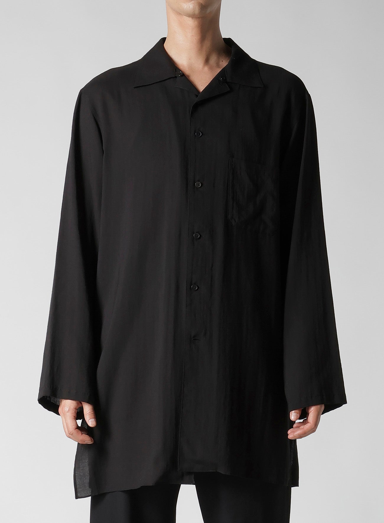 Stylish Cellulose Lawn Button-Down Blouse with Black Collar - Perfect for Office Wear, Casual Outfits & Spring Fashion