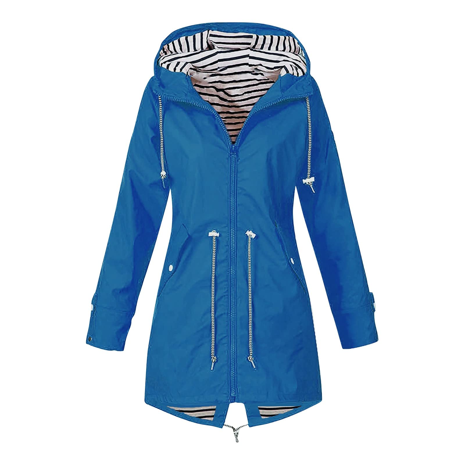 Women's LEXUPA Waterproof Hooded Raincoat - Windproof Outdoor Jacket for Fall & Active Wear | Perfect for Hiking, Commuting & Rainy Day Adventures