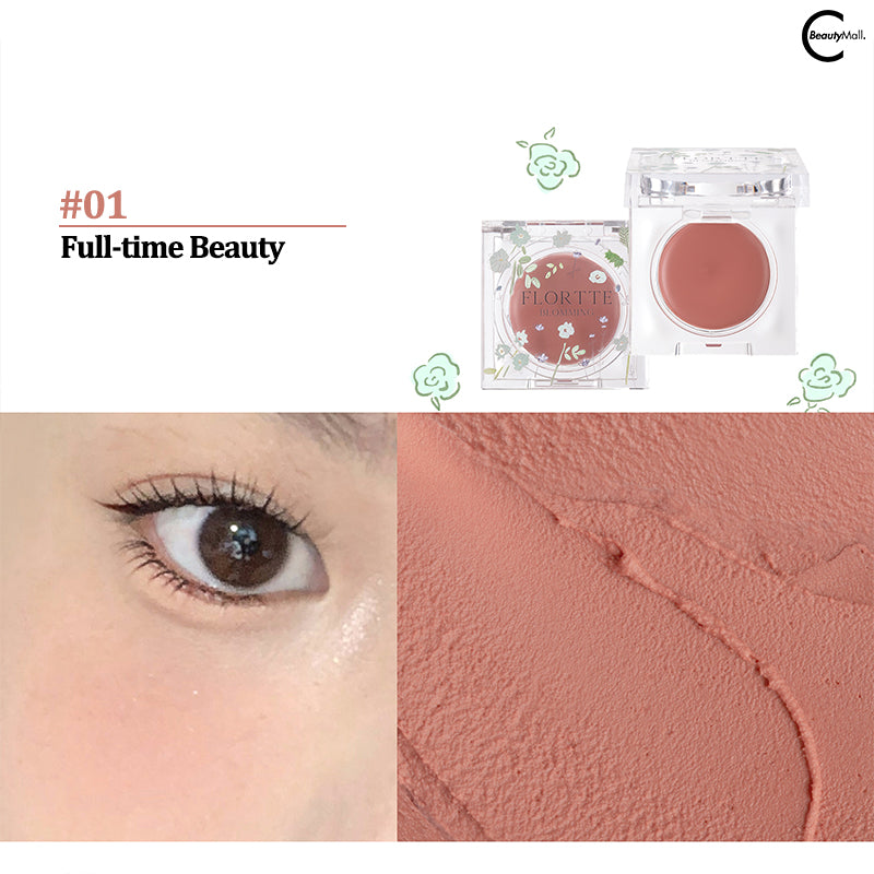 FLORTTE Narcissism Series Multi-Use Blush Balm - Creamy Cheek & Lip Tint for Natural Flush - Perfect for Everyday Makeup & On-The-Go Touch Ups