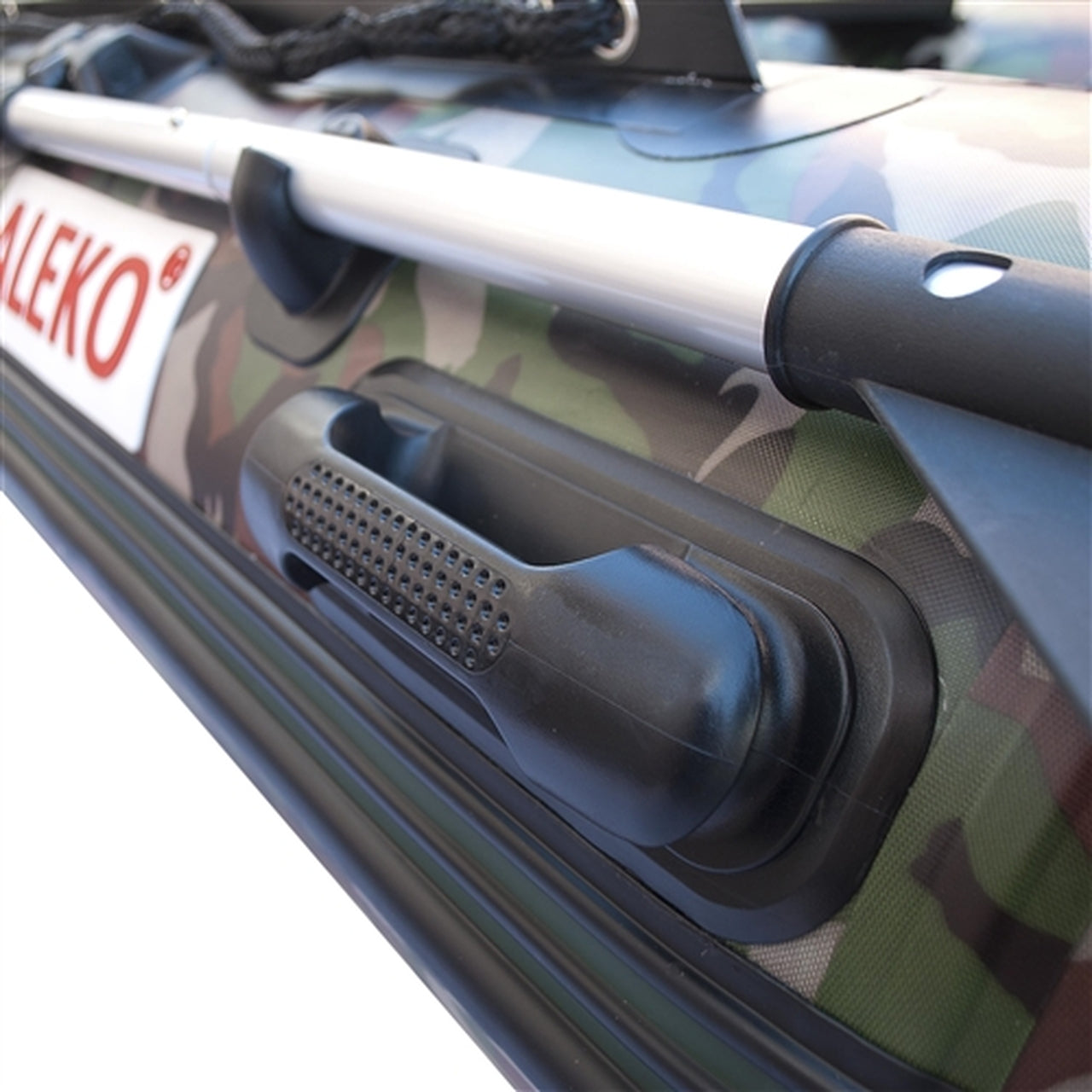 Aleko 8.4 ft Inflatable Fishing Boat with Aluminum Floor - Camouflage Design for Hunting & Outdoor Adventures | Portable Boat for Lakes, Rivers & Coastal Waters