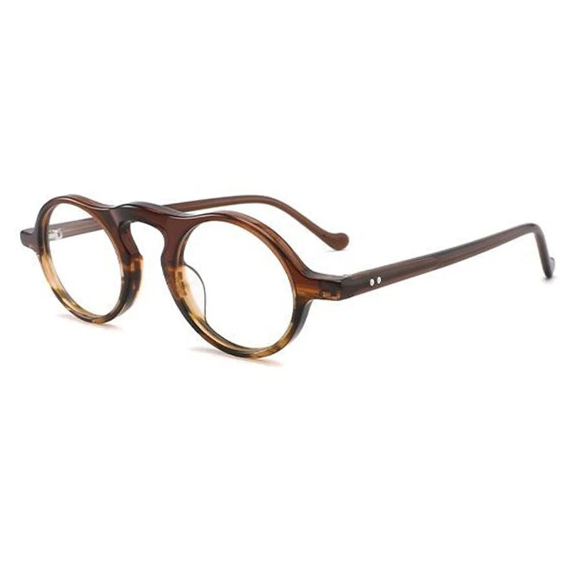 CCspace Unisex Full Rim Oval Acetate Eyeglasses 300316 - Lightweight & Durable Frame for Men & Women - Perfect for Reading, Work, and Everyday Fashion