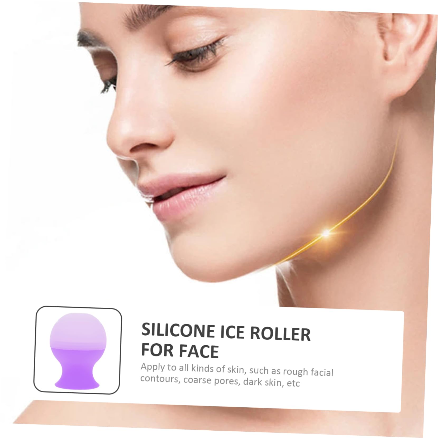 Cooling Ice Face Roller - Silicone Facial Massager & Eye Depuffer for Glowing Skin | Beauty Tool for Puffiness, Wrinkles & Dark Circles | Perfect for Morning Routine & Post-Workout Recovery