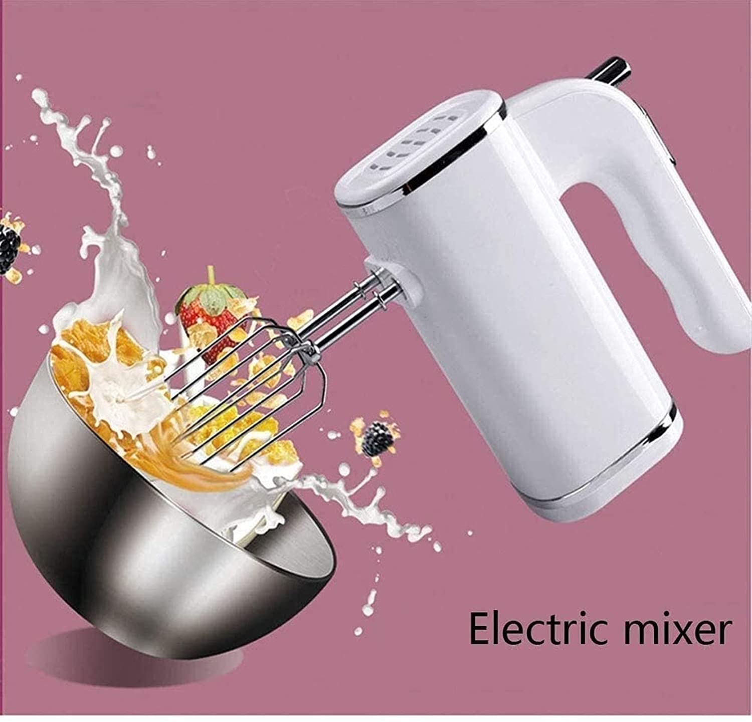 5-Speed Compact Electric Hand Mixer for Baking - Perfect for Whipping, Mixing Cookies, Brownies, Cakes, Dough & Batters - Ideal for Home Bakers & Kitchen Enthusiasts
