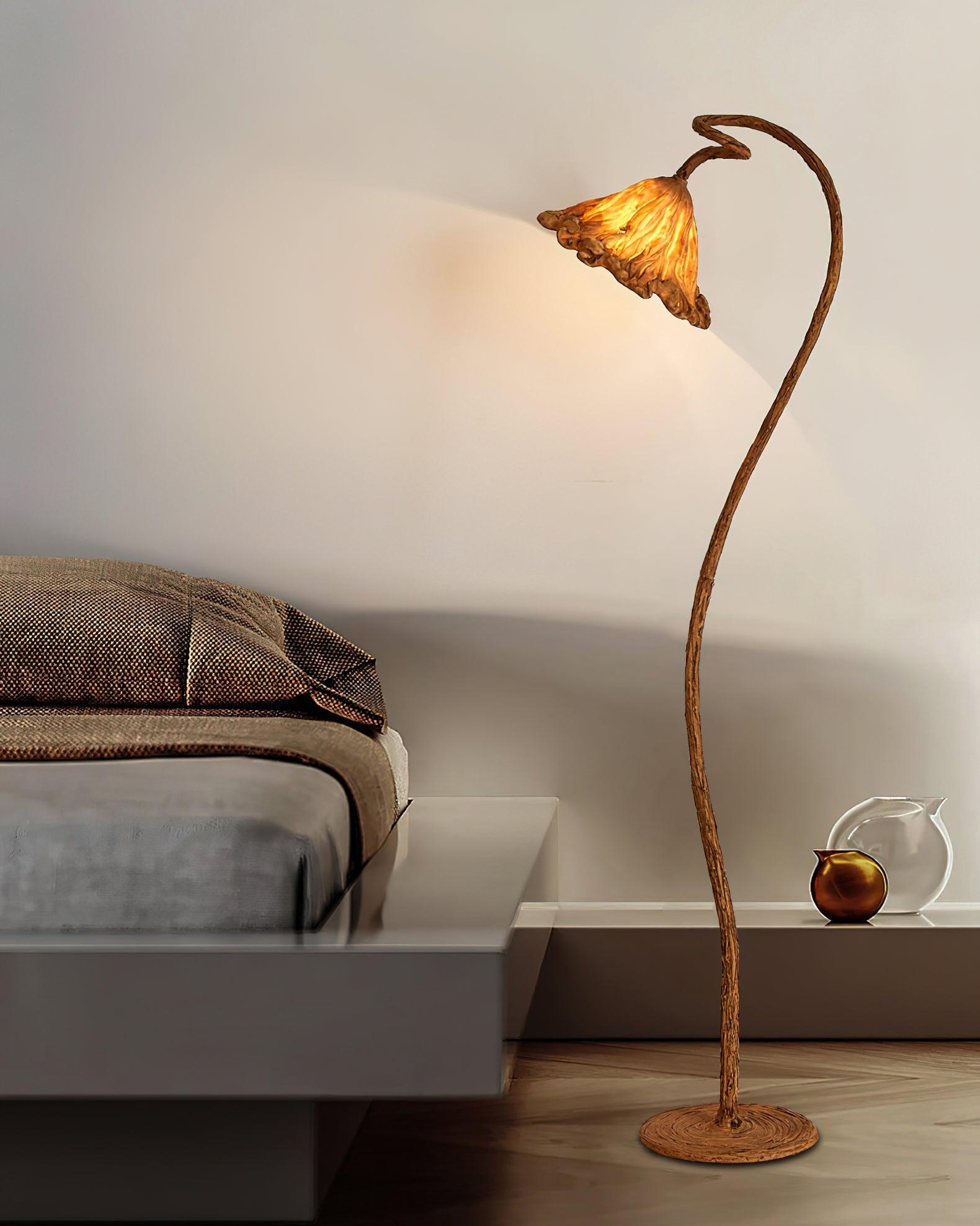 Elegant Lotus Leaf Floor Lamp - Modern Home Decor for Living Room, Bedroom & Office - Perfect for Ambient Lighting & Relaxation