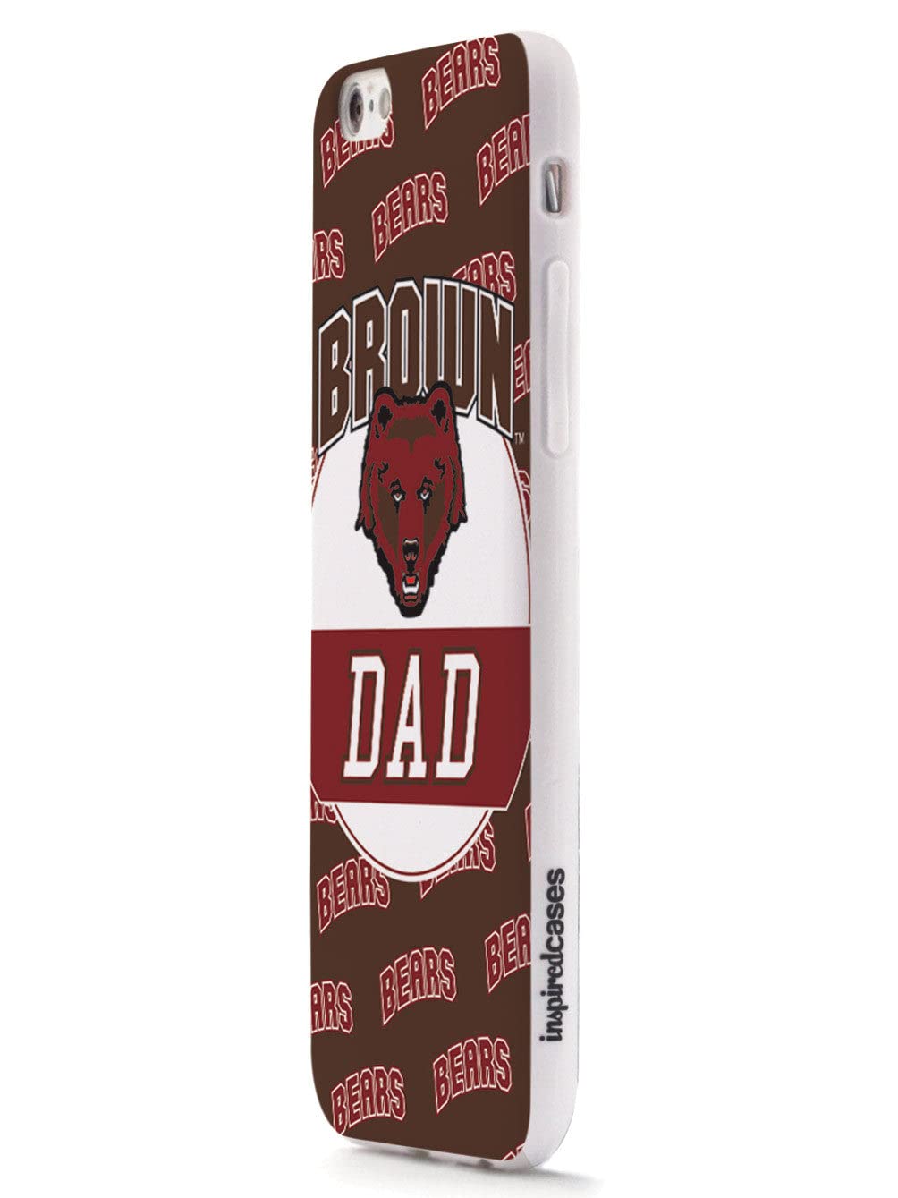 3D Textured iPhone 15 Pro Max Case - Shockproof Rubber Bumper Cover with Enhanced Grip - Protective Phone Case for Apple iPhone 15 Pro Max (Brown University Bears Design) - Perfect for College Students, Dads & Alumni - Ideal for Daily Use, Travel & School Spirit