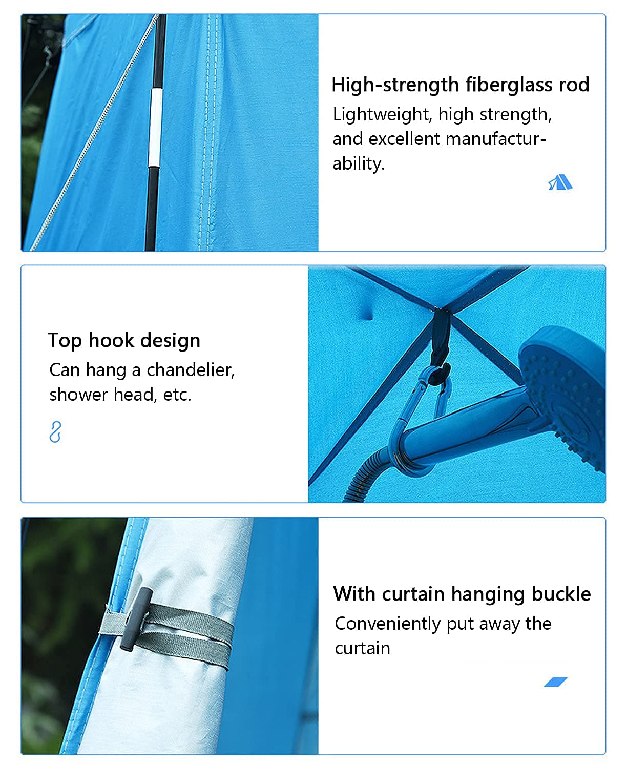 Portable Outdoor Shower Tent & Privacy Changing Room – Instant Setup Camping Toilet Tent with Rain Protection for Beach, Hiking & Backpacking | Perfect for Camping, Beach Trips & Outdoor Adventures
