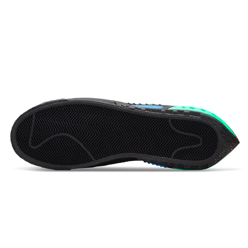 Off White x Nike Blazer Low Sneakers - Black & Green Colorway - Men's/Women's Basketball Shoes for Streetwear & Casual Wear