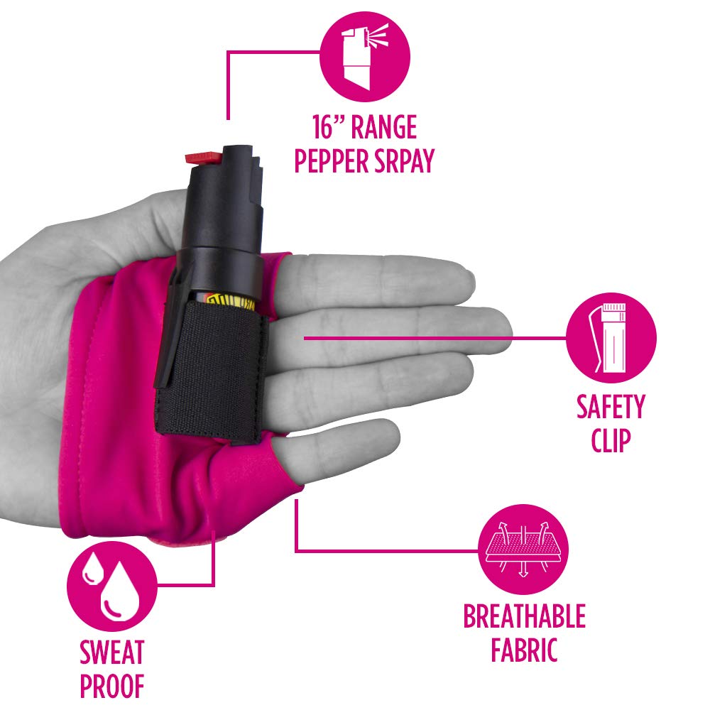 Guard Dog Instafire Xtreme Pepper Spray for Runners - Compact & Ambidextrous Design - Sweatproof & Non-Slip Grip - Perfect for Jogging, Hiking & Outdoor Safety Protection