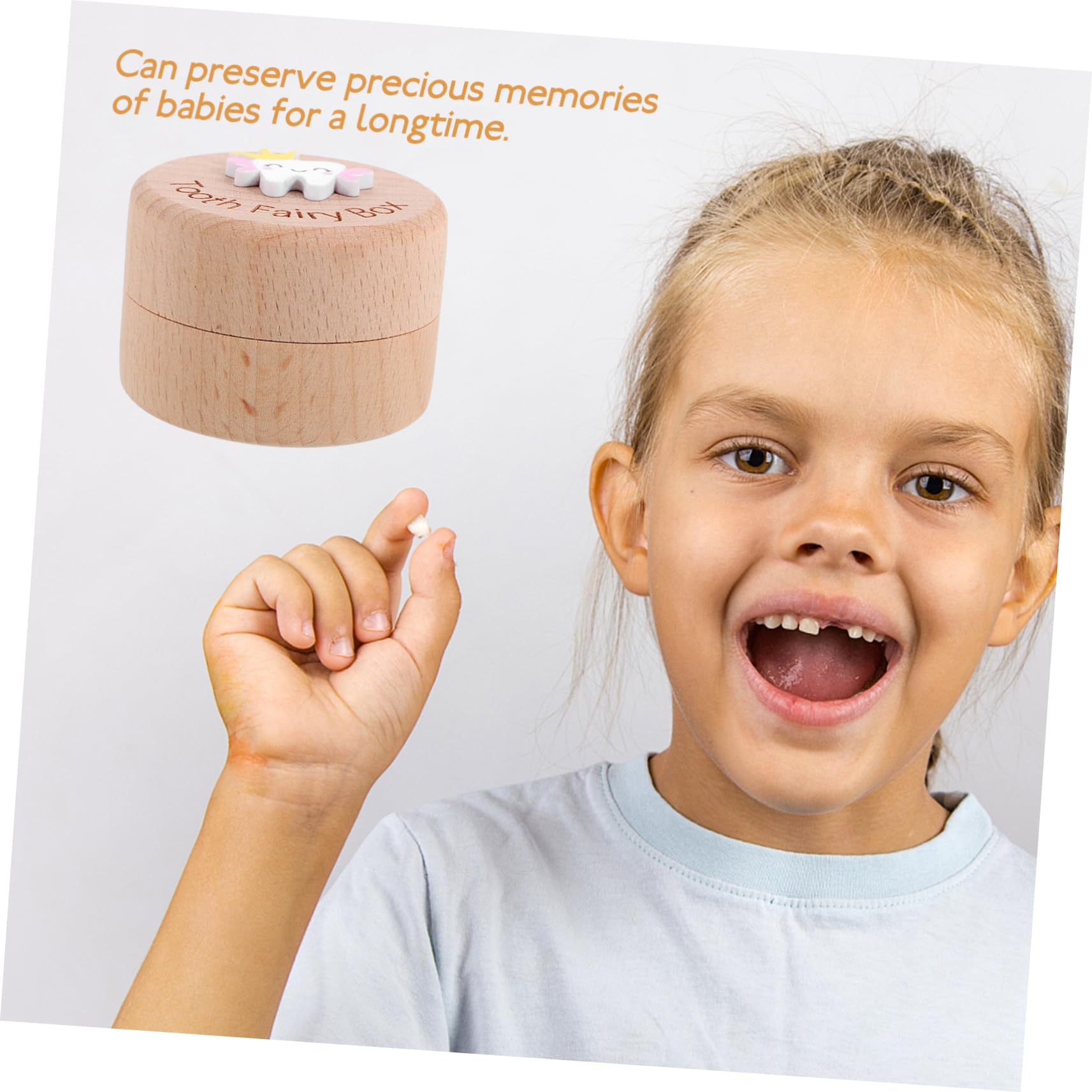 Levemolo Box - Kids Tooth Keepsake Holder & Baby Hair Organizer | First Tooth Collection Box for Baby Teeth & Fetal Hair Storage | Perfect for Baby's First Tooth, Milestone Memories & Nursery Decor