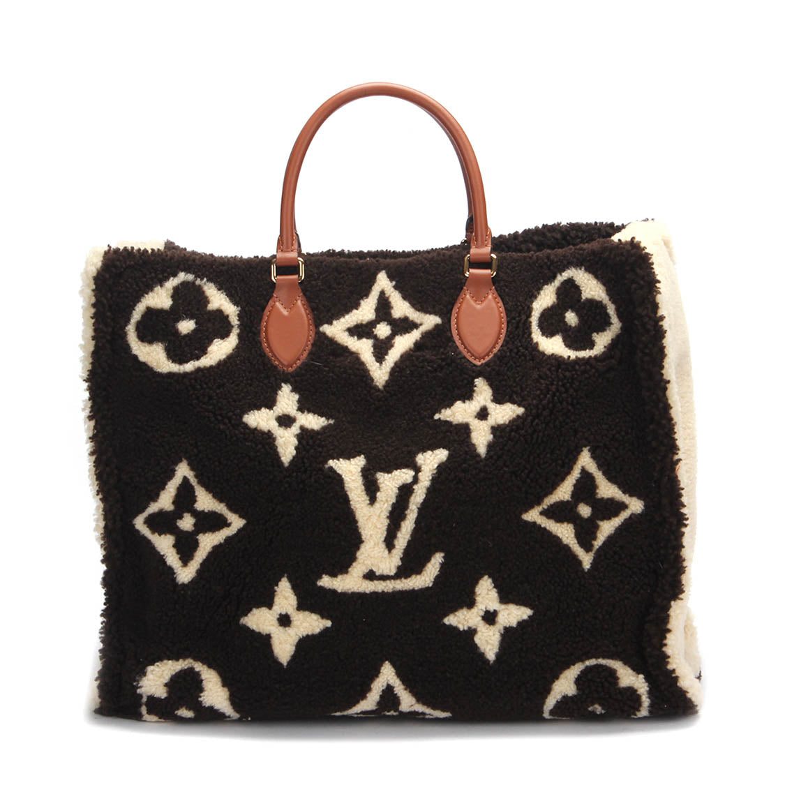 Louis Vuitton Monogram Fleece Teddy Onthego GM M55420 Handbag - Stylish Designer Tote for Women, Travel, Work & Everyday Use