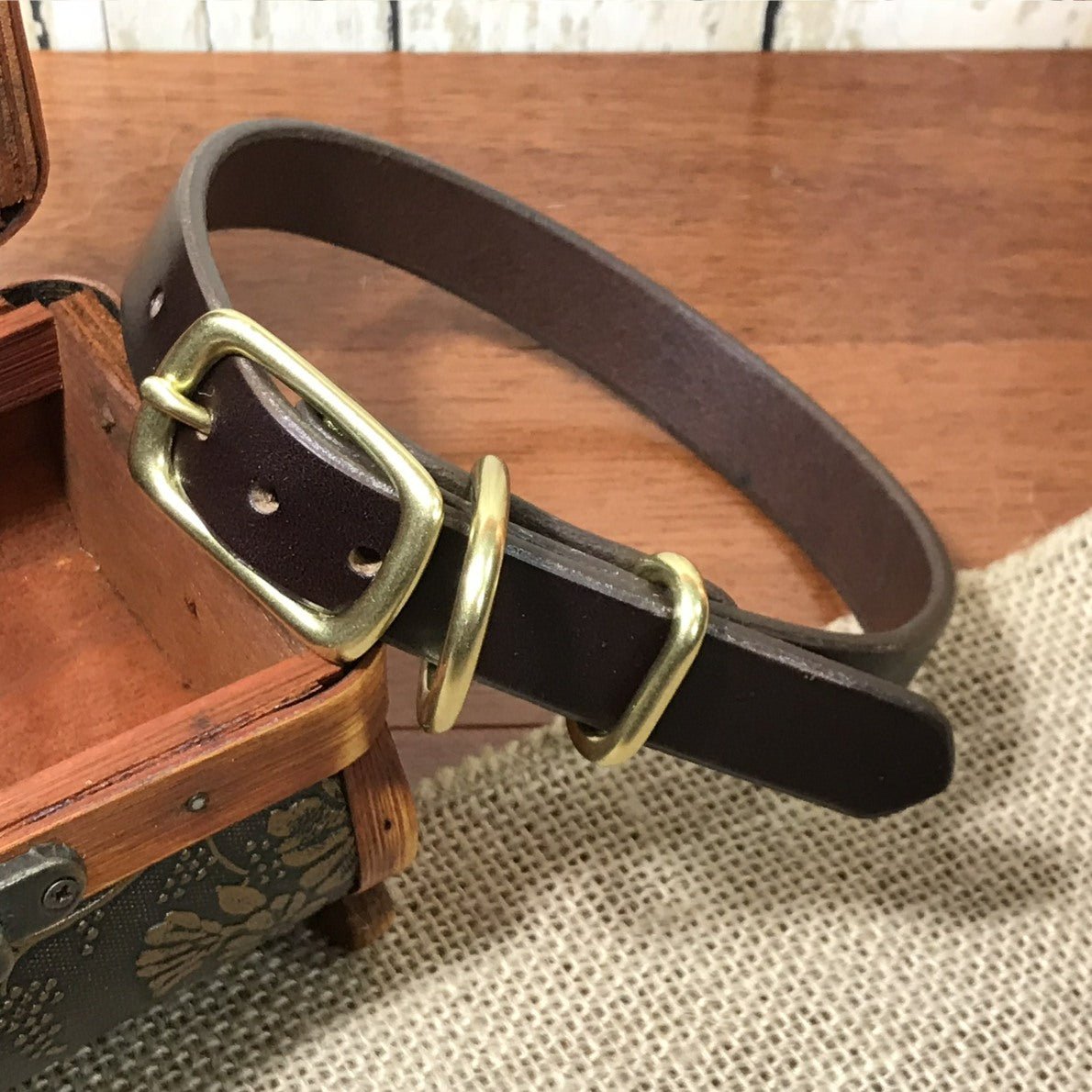 Personalized Leather Dog Collar with Engraved Nameplate - Adjustable 3/4 Inch Width - Perfect for Training, Walks & Special Occasions - Custom Pet Gift for Dogs & Puppies