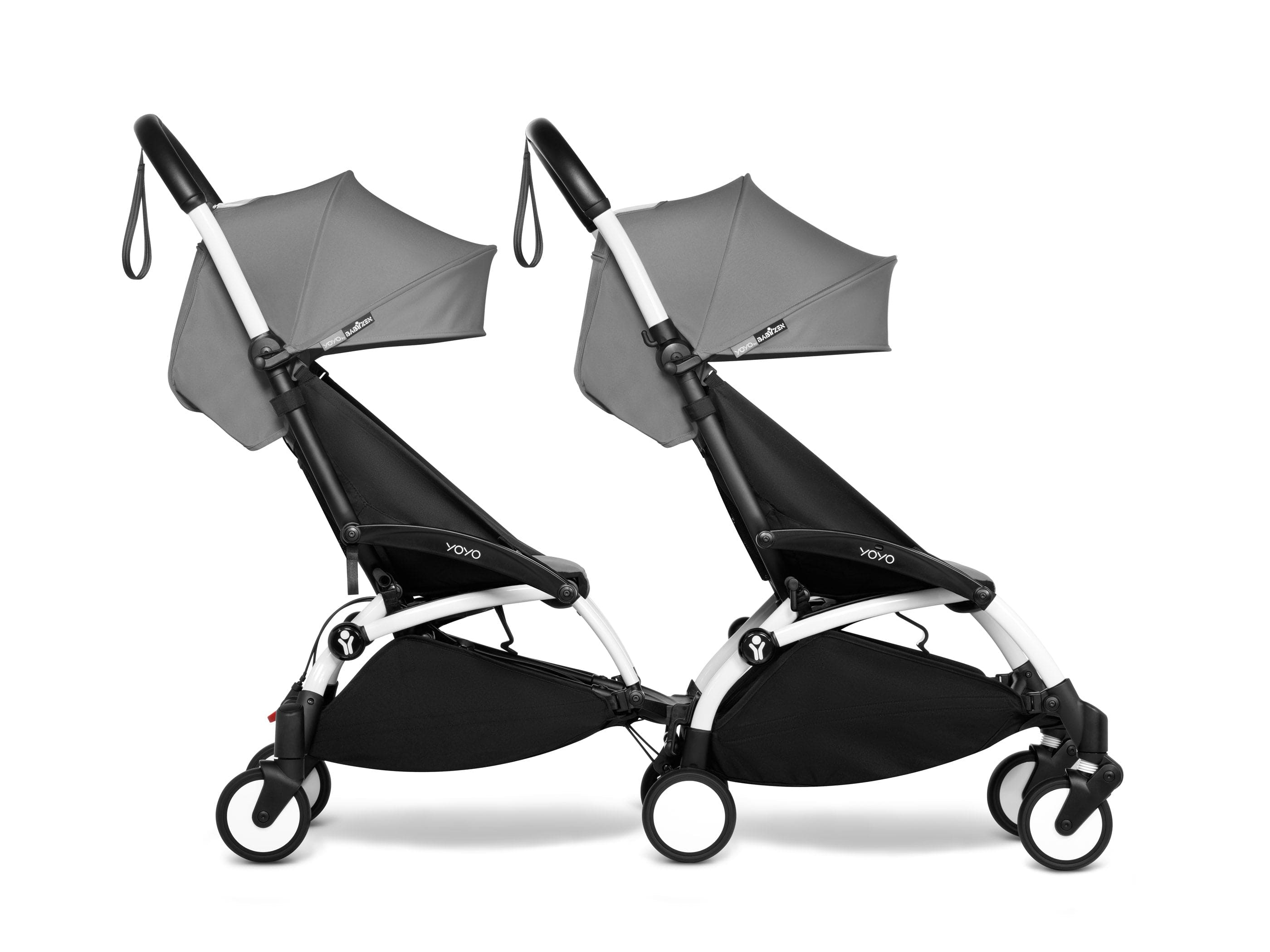 Stokke YOYO 3 Double Stroller for Twins & Siblings (6+ Months) - Lightweight Compact Foldable Travel Stroller for Airports, Shopping & City Walks