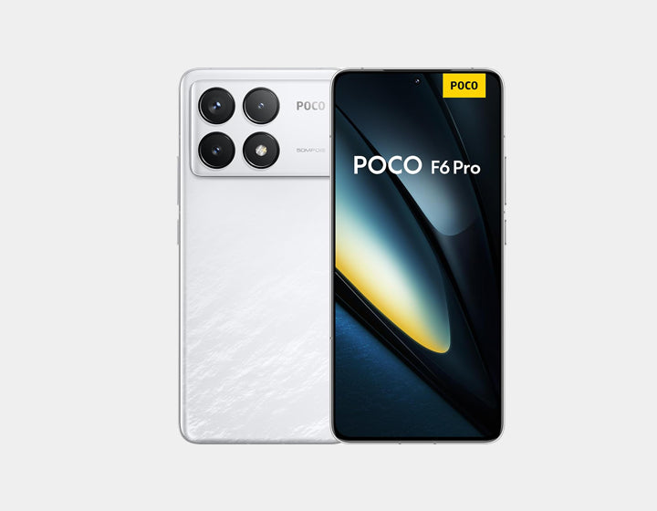 Xiaomi Poco F6 Pro 5G Smartphone - 256GB ROM 12GB RAM - Dual SIM GSM Unlocked (White) - Fast Processor, AMOLED Display for Gaming & Streaming - Perfect for Work, Travel & Entertainment