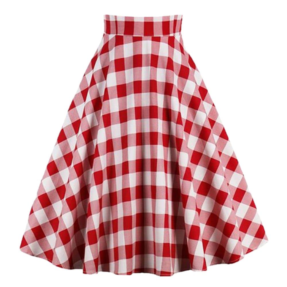 Women's Floral A-Line Swing Skirt with Pin Waist - Summer Casual Skirt for Beach, Picnic, and Outdoor Activities